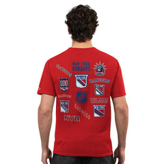 New York Rangers Starter Logo Collage T-Shirt - Red | NHL Lifestyle