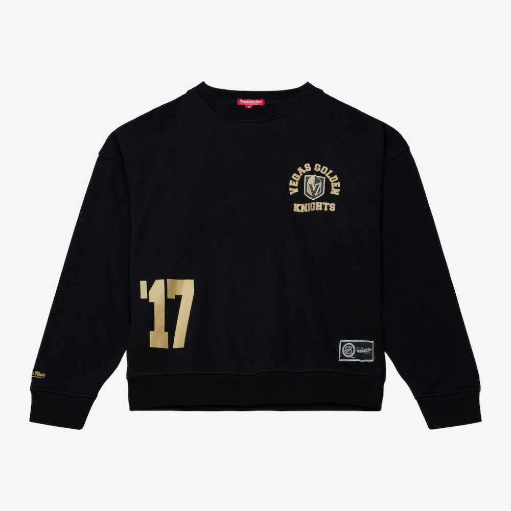 Vegas Golden Knights Mitchell & Ness Women's Crewneck Sweatshirt - Black | NHL online