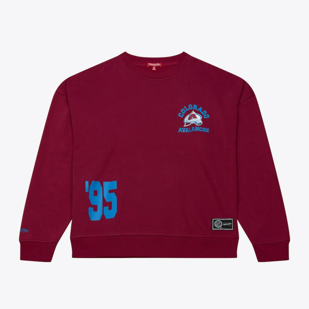 Colorado Avalanche Mitchell & Ness Women's Crewneck Sweatshirt - Maroon | NHL near me