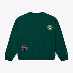 Minnesota Wild Mitchell & Ness Women's Crewneck Sweatshirt - Green | NHL Lifestyle