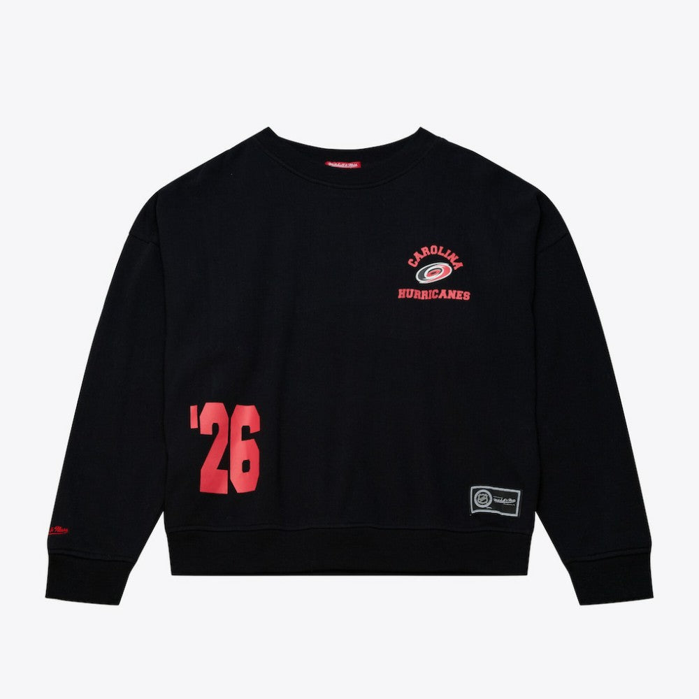 Carolina Hurricanes Mitchell & Ness Women's Crewneck Sweatshirt - Black | NHL sale