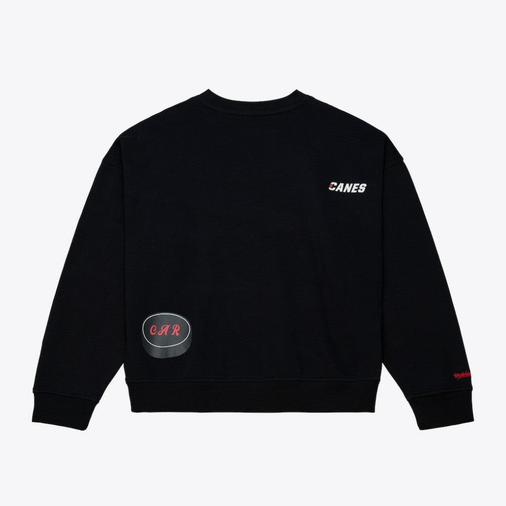Carolina Hurricanes Mitchell & Ness Women's Crewneck Sweatshirt - Black | NHL sale