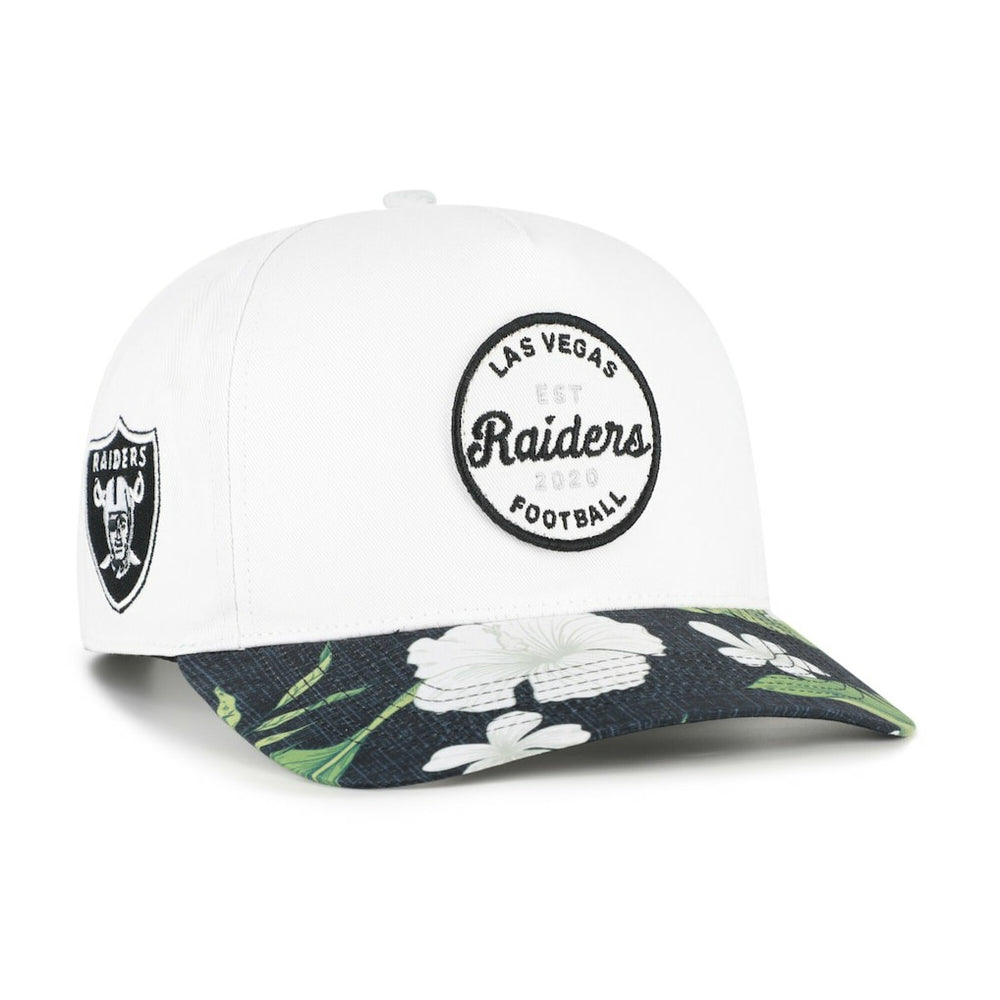 Las Vegas Raiders '47 Beach Side Hitch Adjustable Hat - White/Black - 47 brand