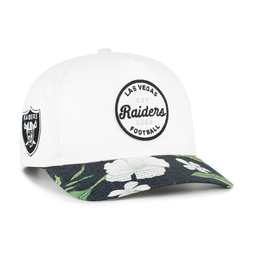 Las Vegas Raiders '47 Beach Side Hitch Adjustable Hat - White/Black - 47 brand