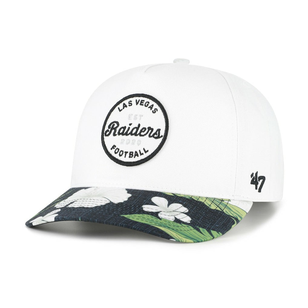 Las Vegas Raiders '47 Beach Side Hitch Adjustable Hat - White/Black - 47 brand