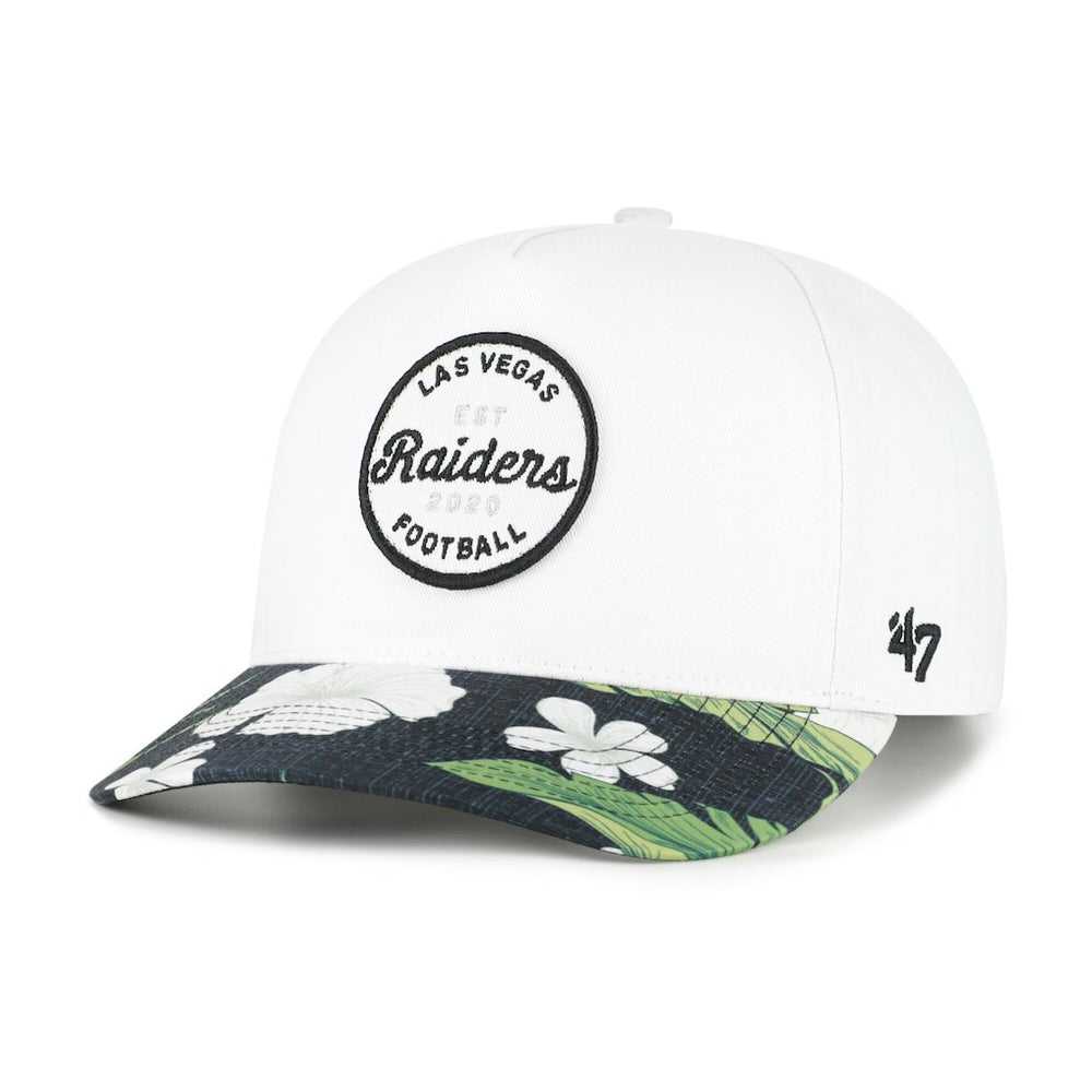 Las Vegas Raiders '47 Beach Side Hitch Adjustable Hat - White/Black - 47 brand