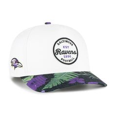 Baltimore Ravens '47 Beach Side Hitch Adjustable Hat - White/Purple - 47 brand