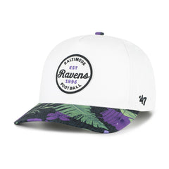 Baltimore Ravens '47 Beach Side Hitch Adjustable Hat - White/Purple - 47 brand