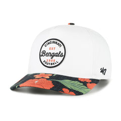Cincinnati Bengals '47 Beach Side Hitch Adjustable Hat - White/Black - 47 brand