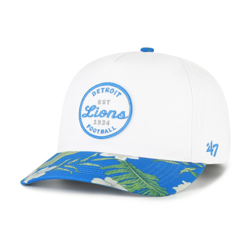 Detroit Lions '47 Beach Side Hitch Adjustable Hat - White/Blue - 47 brand