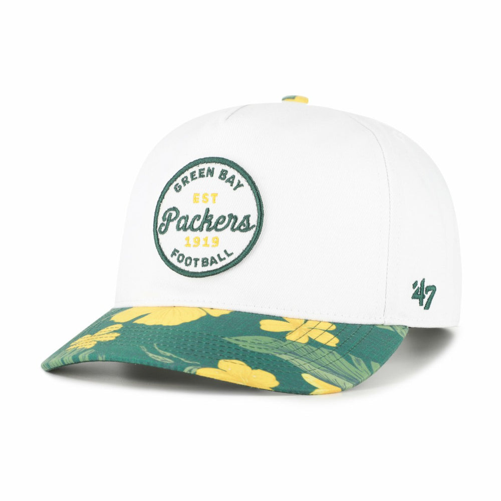 Green Bay Packers '47 Beach Side Hitch Adjustable Hat - White/Green - 47 brand