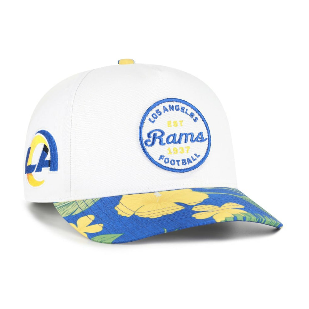 Los Angeles Rams '47 Beach Side Hitch Adjustable Hat - White/Royal - 47 brand