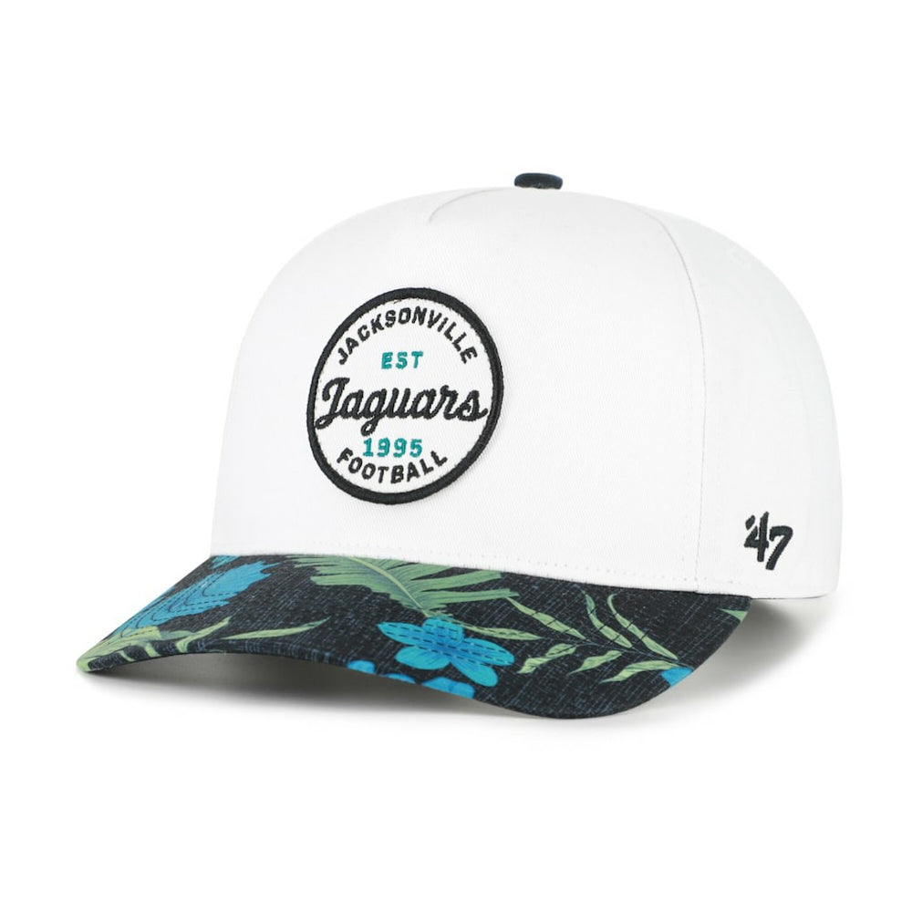 Jacksonville Jaguars '47 Beach Side Hitch Adjustable Hat - White/Black - 47 brand