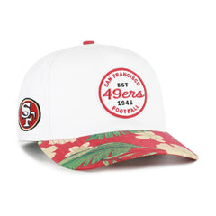 San Francisco 49ers '47 Beach Side Hitch Adjustable Hat - White/Scarlet - 47 brand