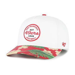 San Francisco 49ers '47 Beach Side Hitch Adjustable Hat - White/Scarlet - 47 brand
