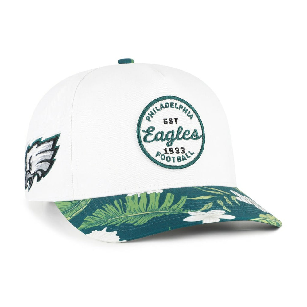 Philadelphia Eagles '47 Beach Side Hitch Adjustable Hat - White/Midnight Green - 47 brand