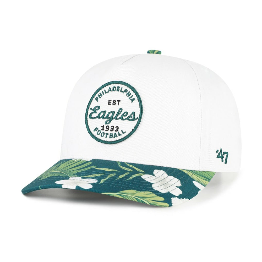 Philadelphia Eagles '47 Beach Side Hitch Adjustable Hat - White/Midnight Green - 47 brand