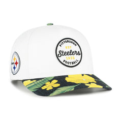 Pittsburgh Steelers '47 Beach Side Hitch Adjustable Hat - White/Black - 47 brand