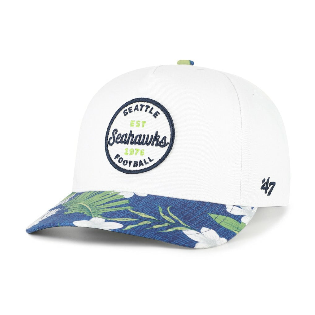 Seattle Seahawks '47 Beach Side Hitch Adjustable Hat - White/College Navy - 47 brand