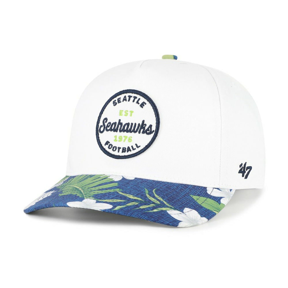 Seattle Seahawks '47 Beach Side Hitch Adjustable Hat - White/College Navy - 47 brand