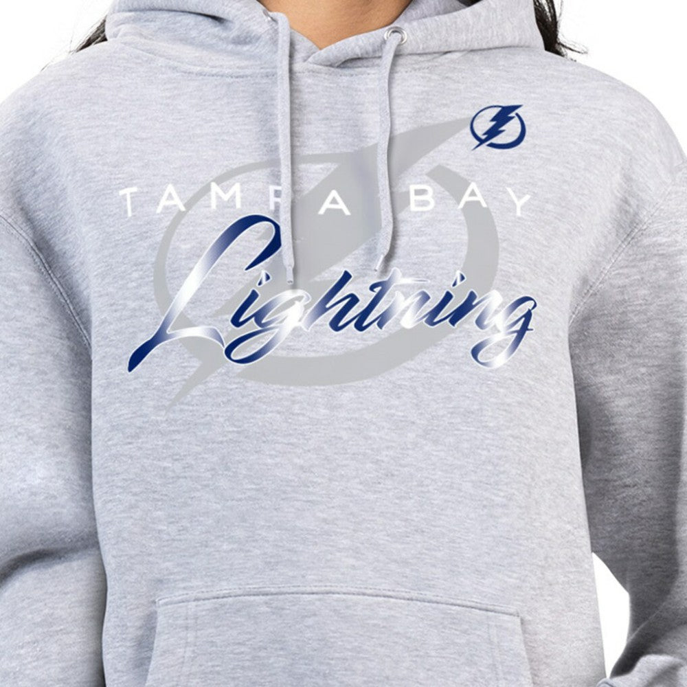 Tampa Bay Lightning G-III 4Her by Carl Banks Women's Shadow Logo Fleece Hoodie - Gray | NHL online