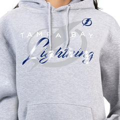 Tampa Bay Lightning G-III 4Her by Carl Banks Women's Shadow Logo Fleece Hoodie - Gray | NHL online