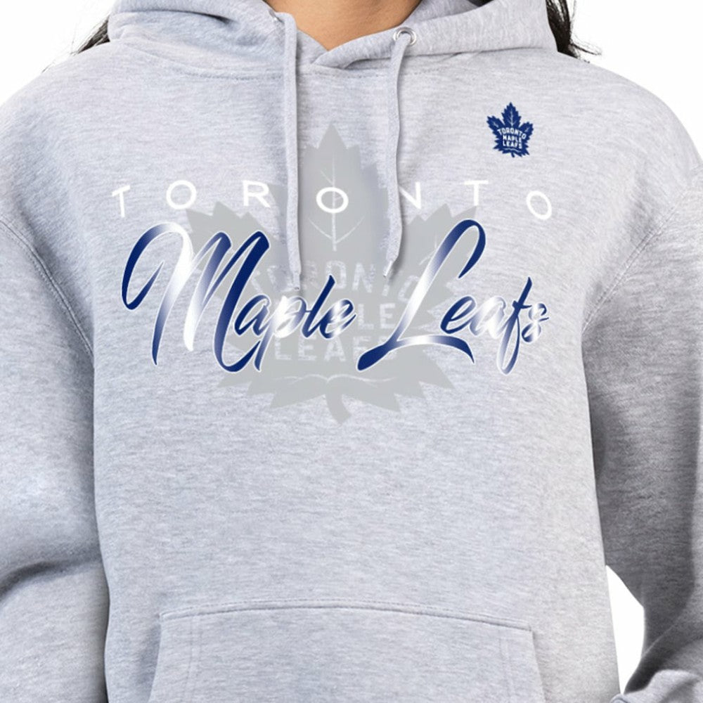 Toronto Maple Leafs G-III 4Her by Carl Banks Women's Shadow Logo Fleece Hoodie - Gray | NHL online