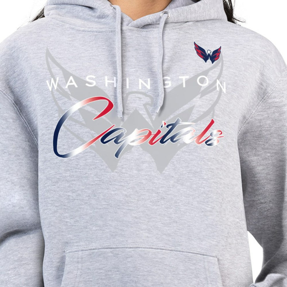 Washington Capitals G-III 4Her by Carl Banks Women's Shadow Logo Fleece Hoodie - Gray | NHL near me