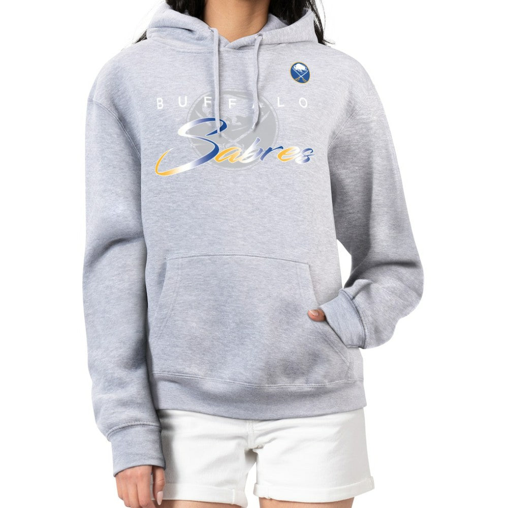 Buffalo Sabres G-III 4Her by Carl Banks Women's Shadow Logo Fleece Hoodie - Gray | NHL discount