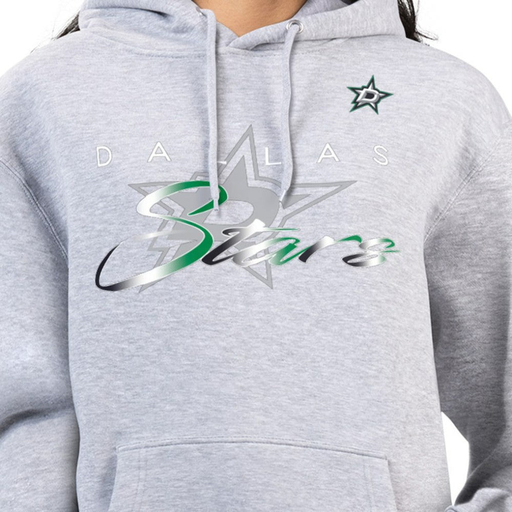 Dallas Stars G-III 4Her by Carl Banks Women's Shadow Logo Fleece Hoodie - Gray | NHL on sale