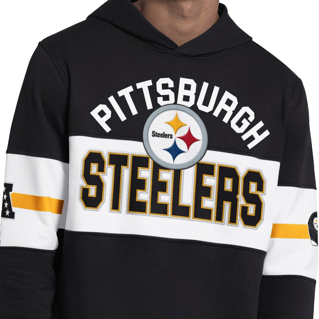 Pittsburgh Steelers Starter Fullback Jersey Hoodie - Black - NFL