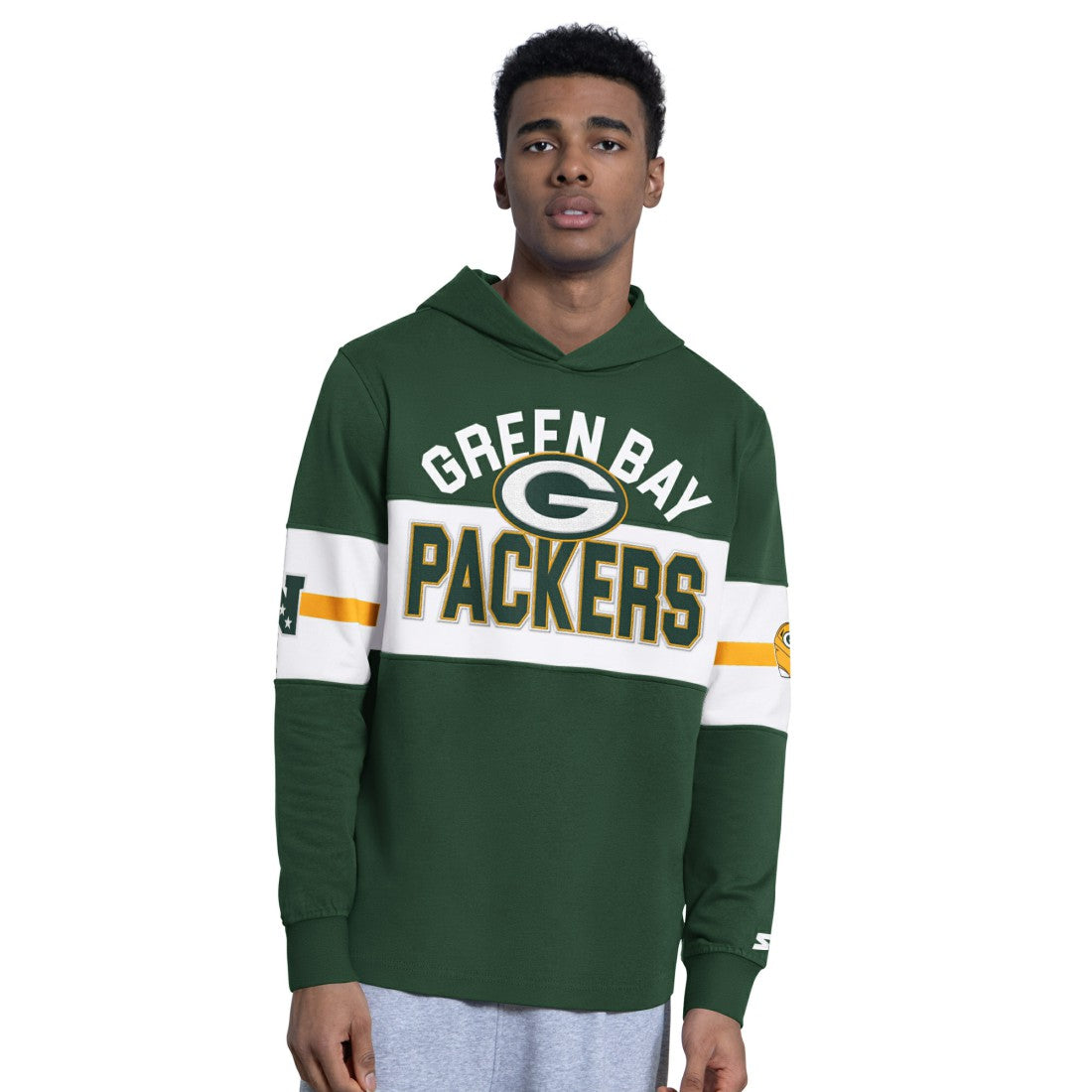 Green Bay Packers Starter Fullback Jersey Hoodie - Green - NFL