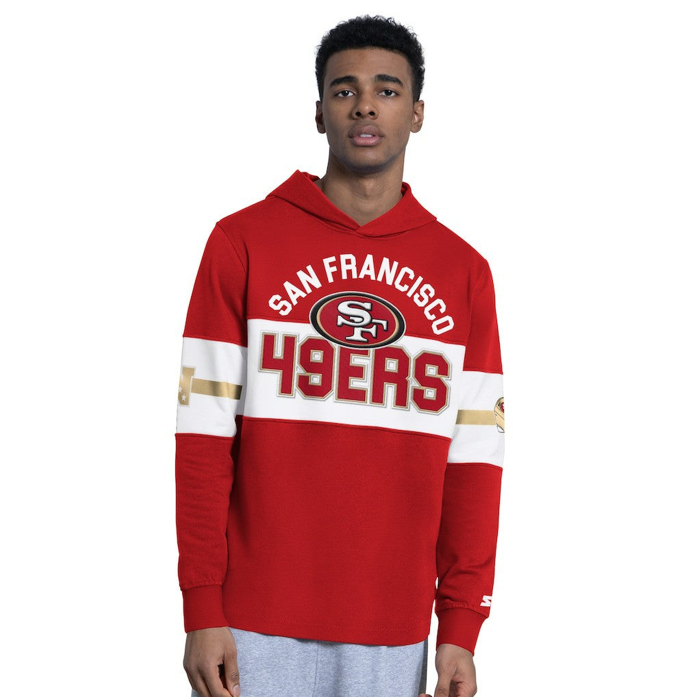 San Francisco 49ers Starter Fullback Jersey Hoodie - Scarlet - NFL