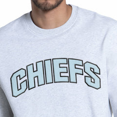 Kansas City Chiefs Starter Faceoff Fleece Sweatshirt - Ash - NFL