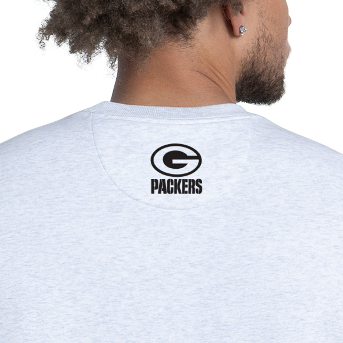 Green Bay Packers Starter Faceoff Fleece Sweatshirt - Ash - NFL