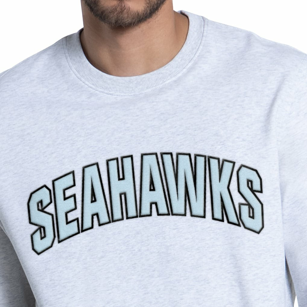 Seattle Seahawks Starter Faceoff Fleece Sweatshirt - Ash - NFL