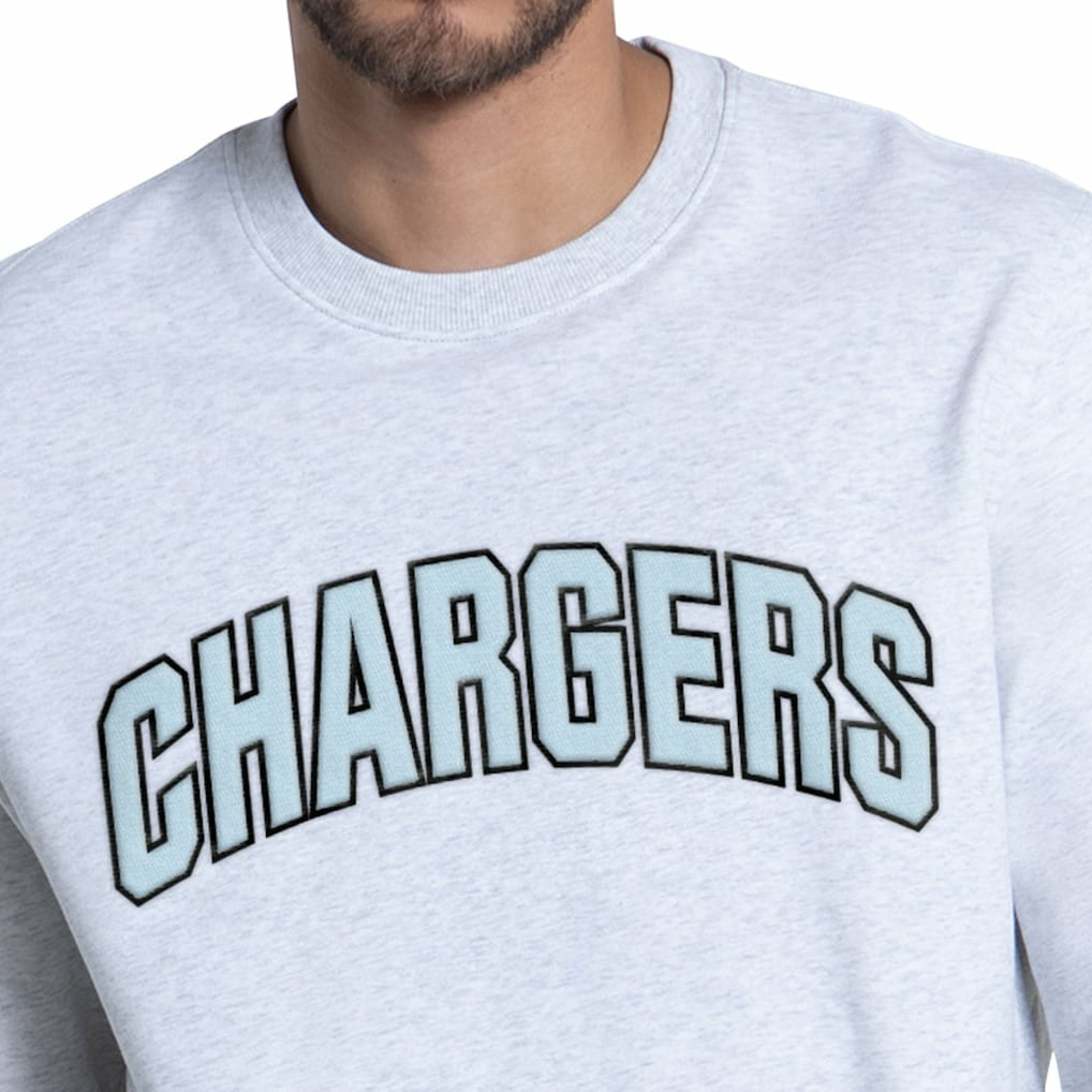 Los Angeles Chargers Starter Faceoff Fleece Sweatshirt - Ash - NFL