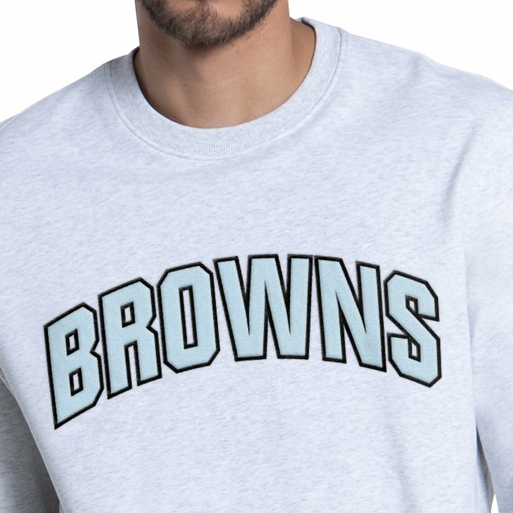 Cleveland Browns Starter Faceoff Fleece Sweatshirt - Ash - NFL
