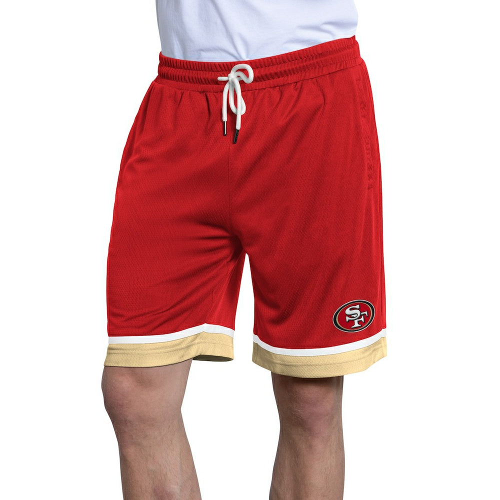 San Francisco 49ers Starter Power Play Mesh Shorts - Scarlet - NFL
