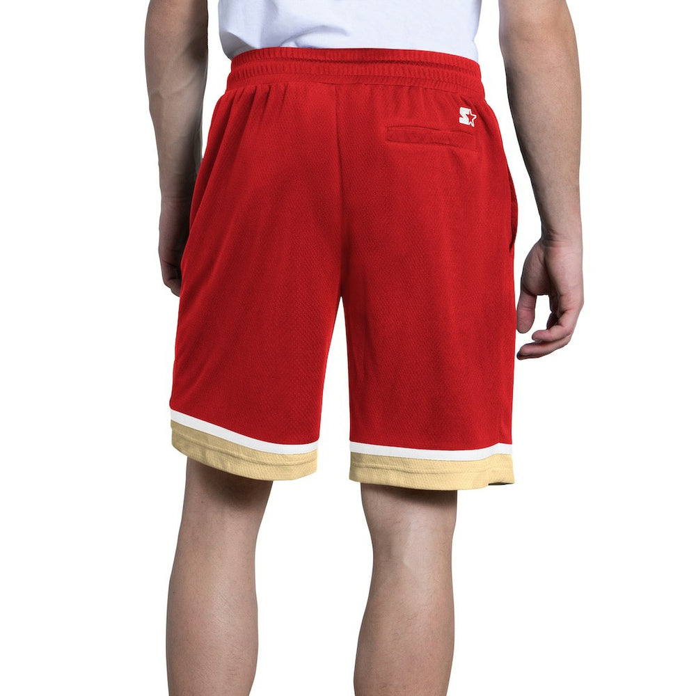 San Francisco 49ers Starter Power Play Mesh Shorts - Scarlet - NFL