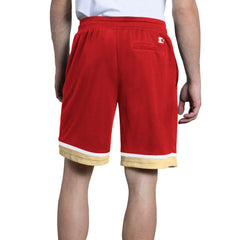 San Francisco 49ers Starter Power Play Mesh Shorts - Scarlet - NFL