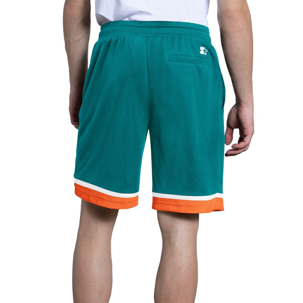 Miami Dolphins Starter Throwback Power Play Mesh Shorts - Aqua - NFL