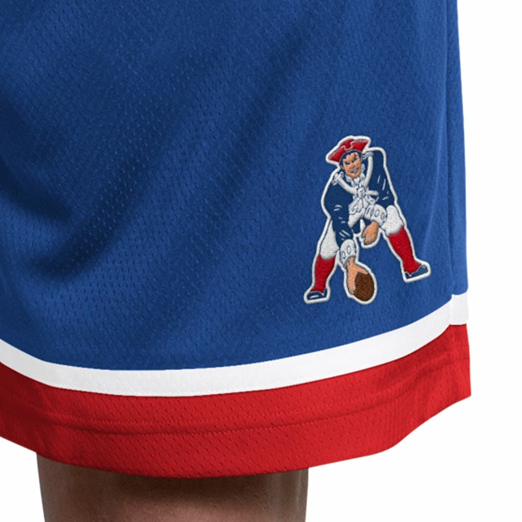 New England Patriots Starter Throwback Power Play Mesh Shorts - Royal - NFL
