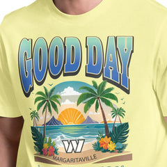 Washington Commanders Margaritaville Good Day T-Shirt - Yellow - NFL