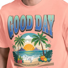 Tampa Bay Buccaneers Margaritaville Good Day T-Shirt - Coral - NFL