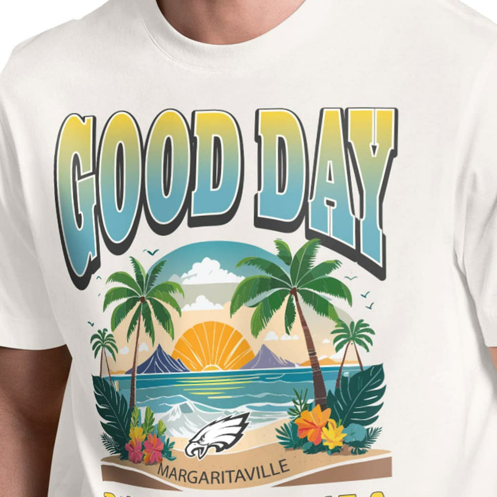 Philadelphia Eagles Margaritaville Good Day T-Shirt - Cream - NFL