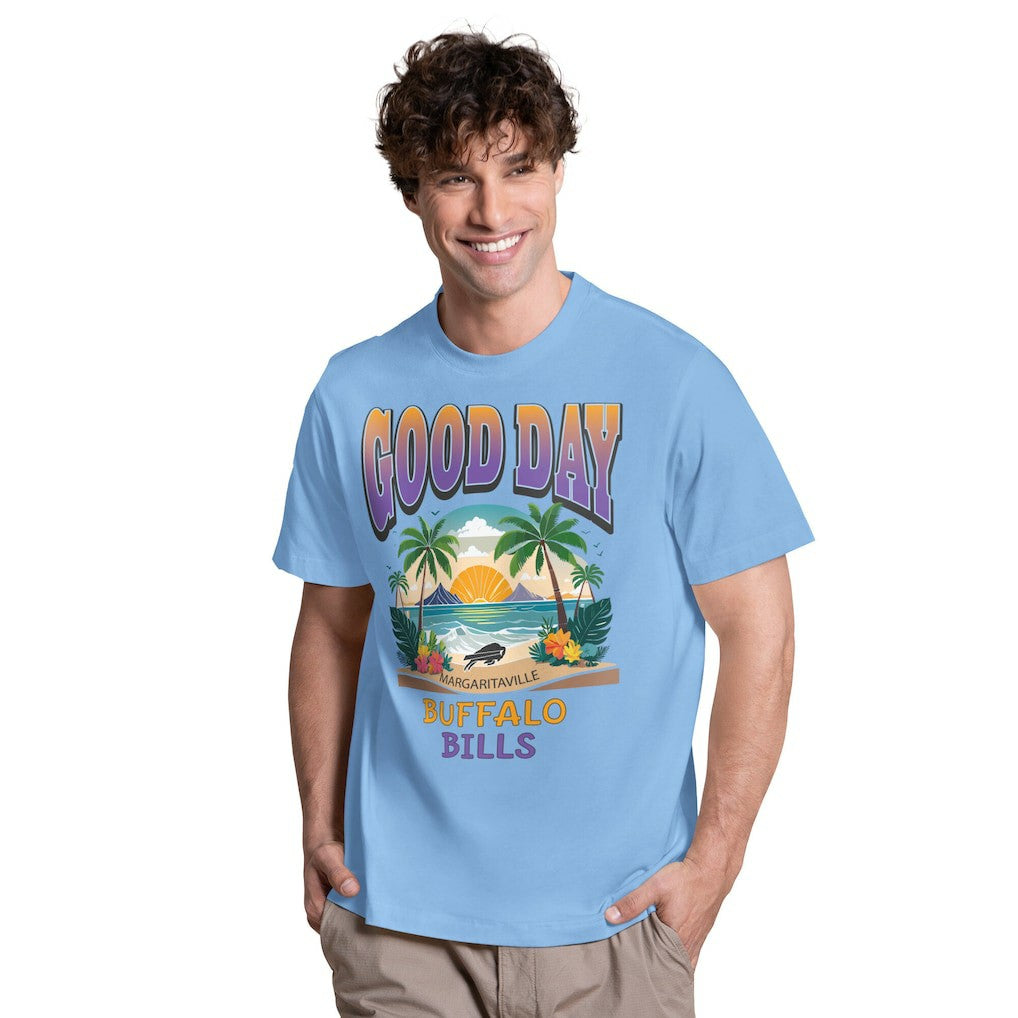 Buffalo Bills Margaritaville Good Day T-Shirt - Light Blue - NFL