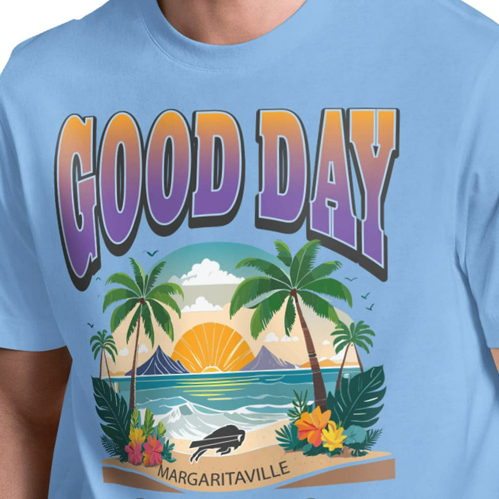 Buffalo Bills Margaritaville Good Day T-Shirt - Light Blue - NFL