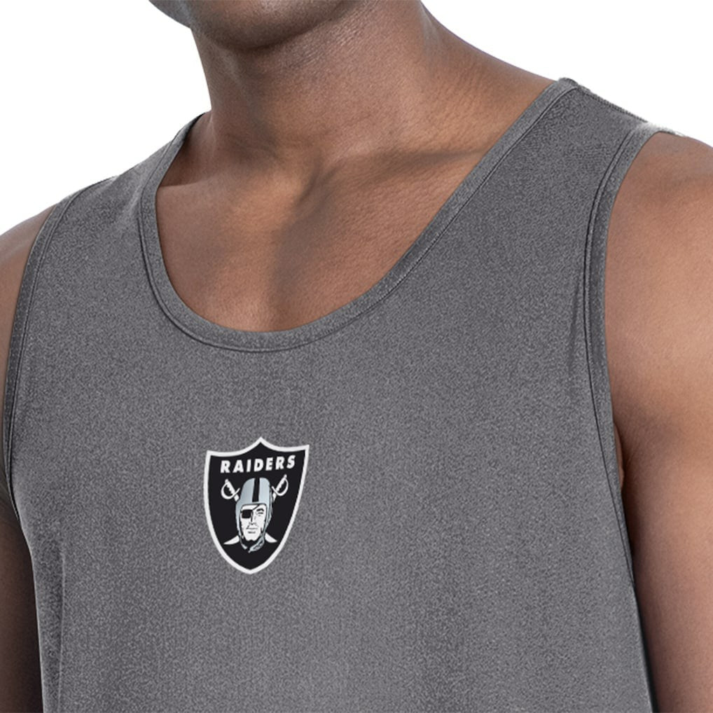 Las Vegas Raiders MSX by Michael Strahan Energy Tank Top - Charcoal - NFL