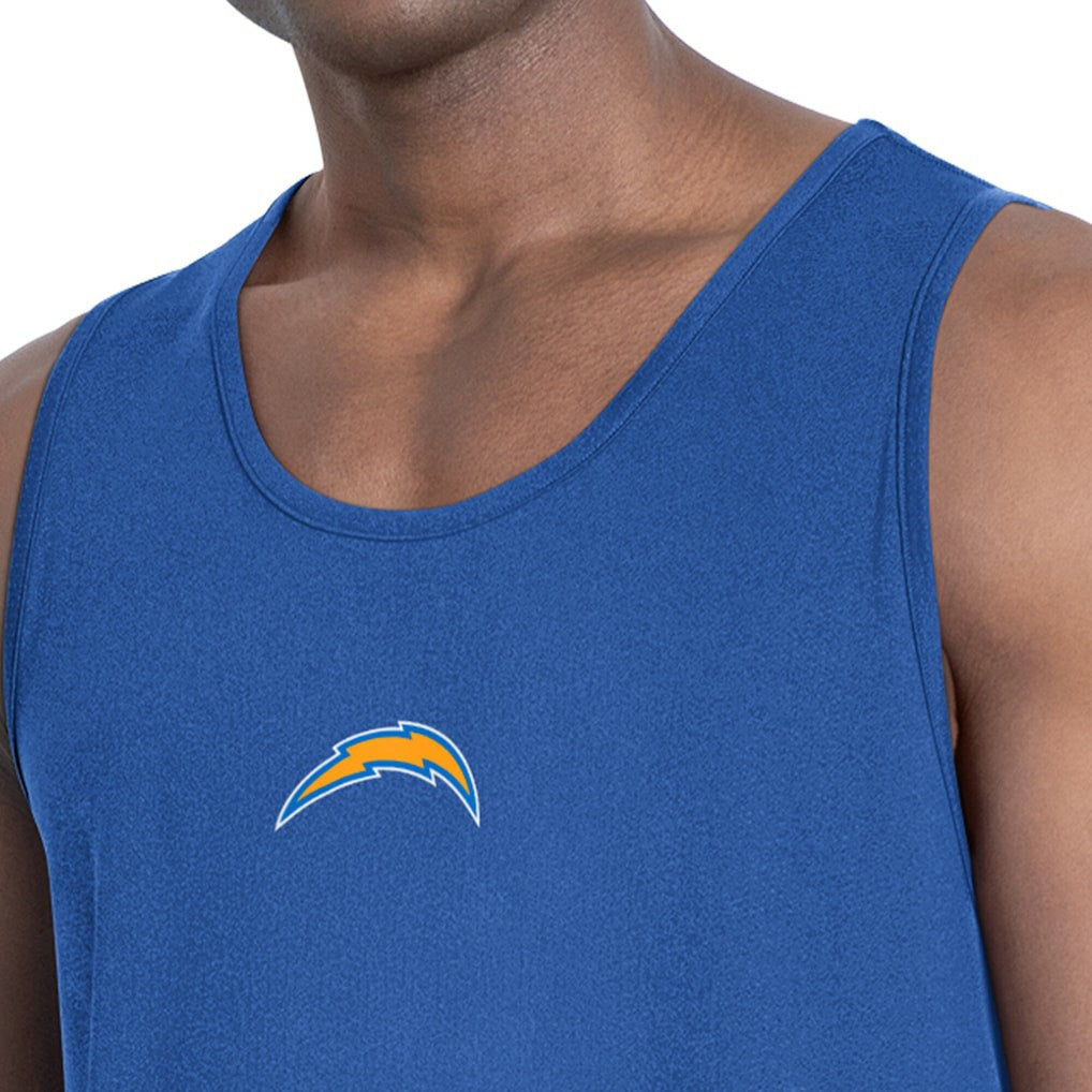 Los Angeles Chargers MSX by Michael Strahan Energy Scoop Neck Tank Top - Royal - NFL